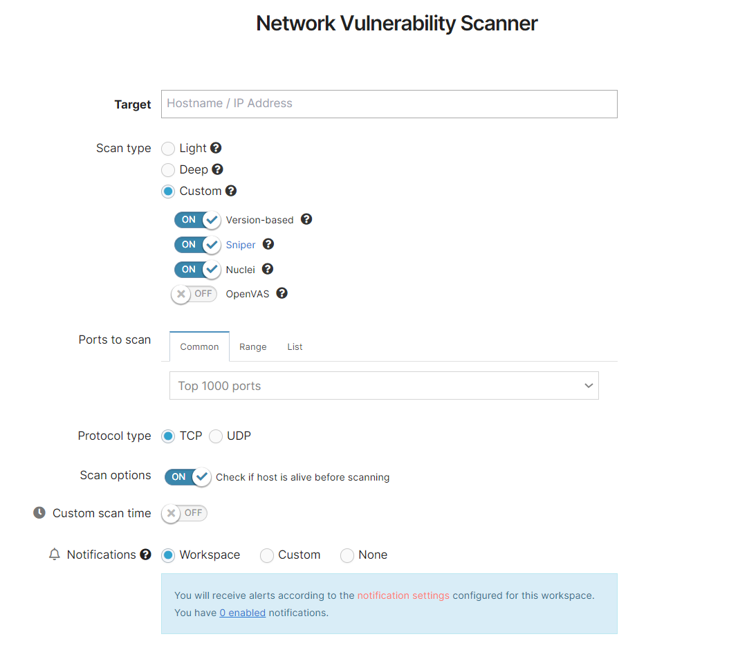 Network Scanner Custom