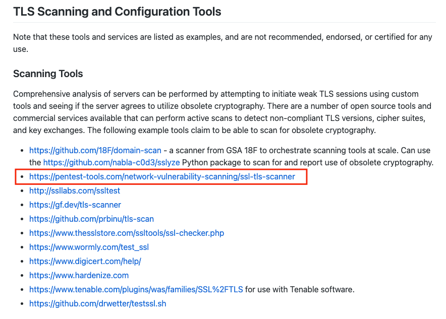 scanning tools